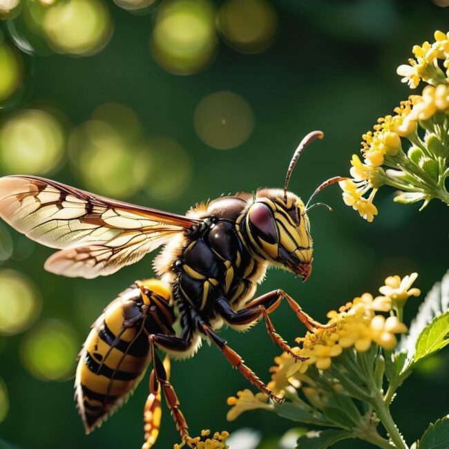Czy osy żądłują podczas zbierania pokarmu
