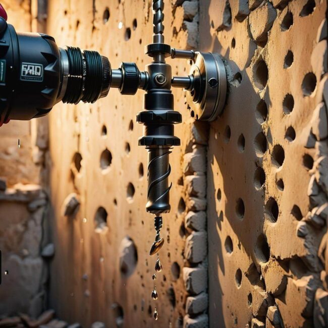 Jak wiercić dziury w ścianie bez odprysków