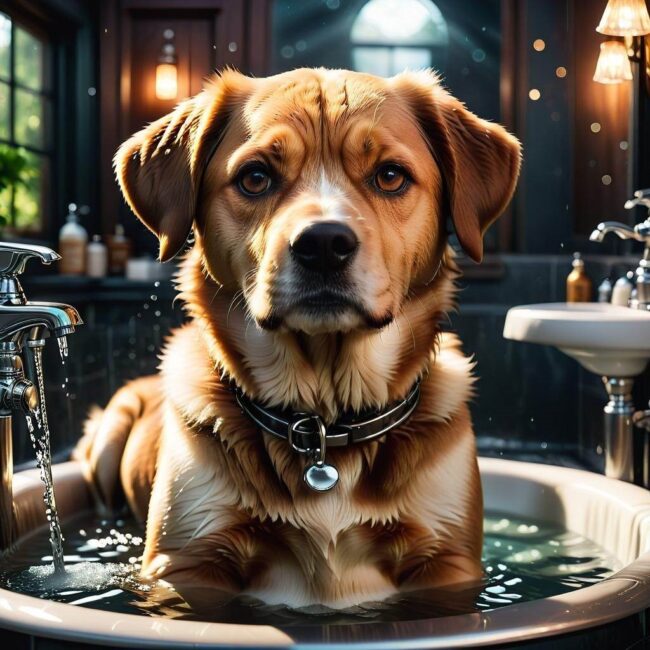 Kąpiel psa czego nie robić