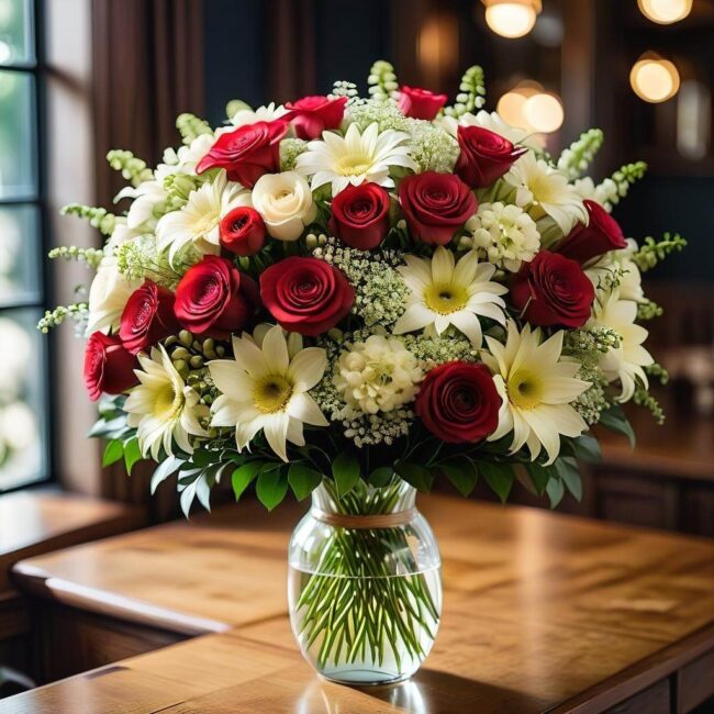 Klasyczne kwiaty na 40lecie życia we dwoje