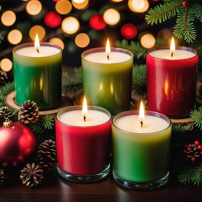 Naturalne świece na Boże Narodzenie