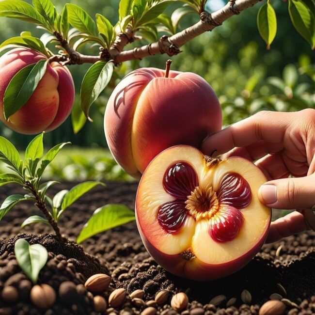 Pielęgnacja nektarynki z pestki w początkowym stadium