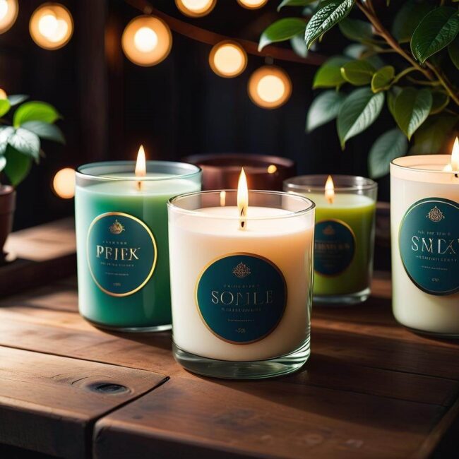 Pojemniki na świece z naturalnych materiałów