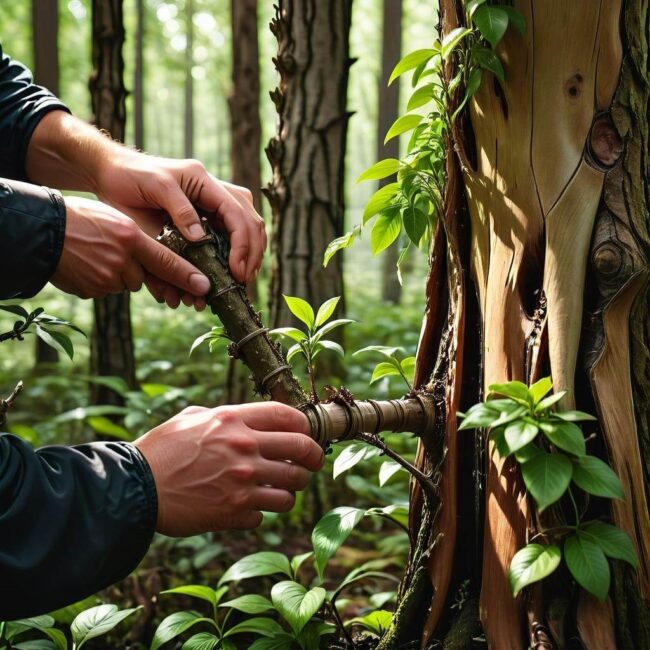 Przygotowanie narzędzi do szczepienia trzmieliny