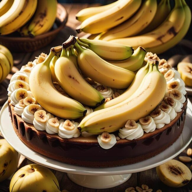 Smaczny deser z nadmiarowych bananów