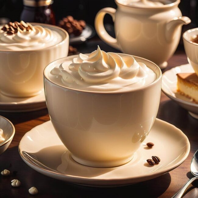 Stylowy komplet stołowy kremowy