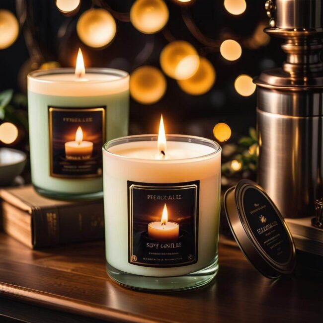 Świeca sojowa ręcznie wylewana