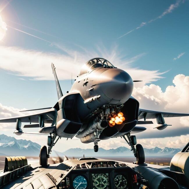 Symulator lotu myśliwcem do nauki latania