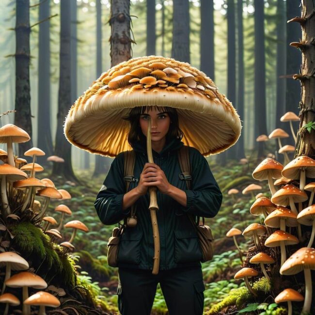 Symulator poszukiwania jadalnych grzybów