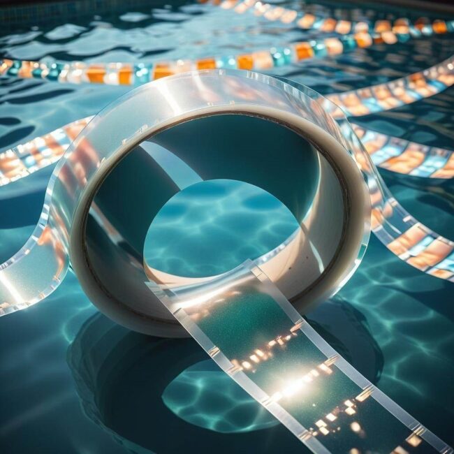 Szybka naprawa basenu taśmą