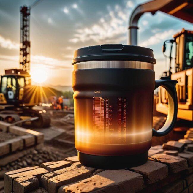Termiczna butelka dla budowniczego