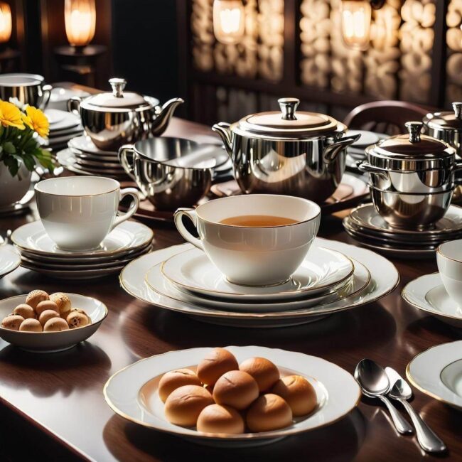 Tradycyjne ułożenie zastawy