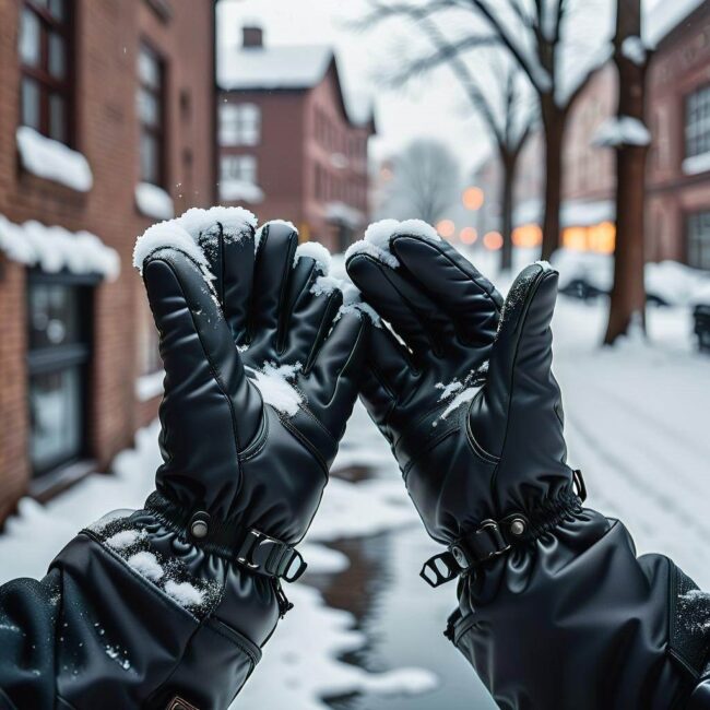 Wodoszczelne rękawiczki na mroźne dni