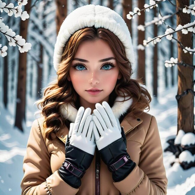 Zabawne rękawiczki na zimę dla dzieci