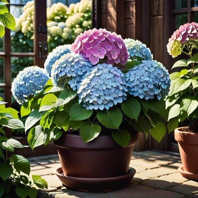 Zabiegi pielęgnacyjne dla hortensji w doniczce