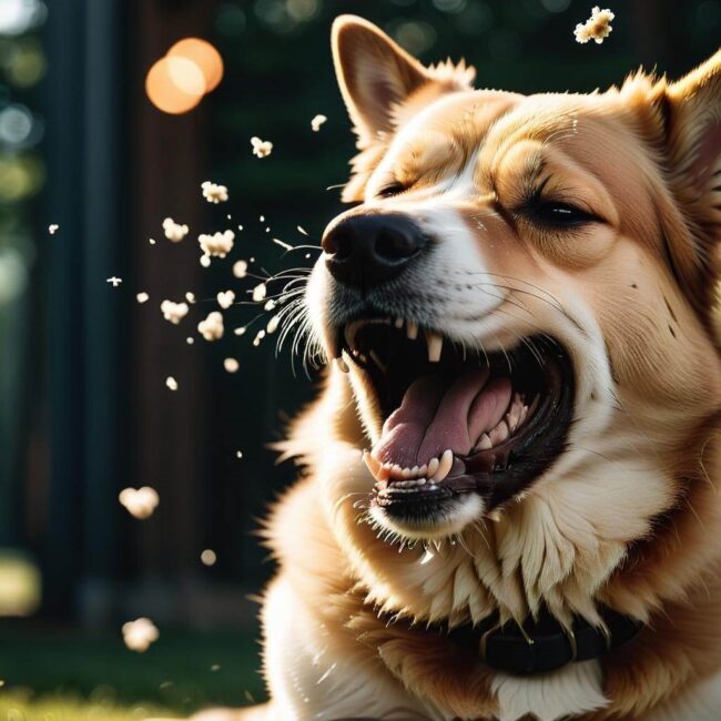 Związki między kichaniem wstecznym a rasy psów
