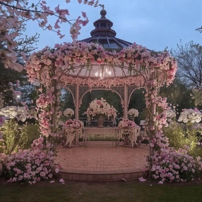 Altana jako miejsce kwiatowej ekspozycji